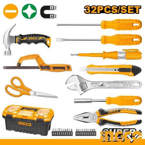 Набір ручного інструменту, 32 предмети INGCO Super Select HKTHP10321